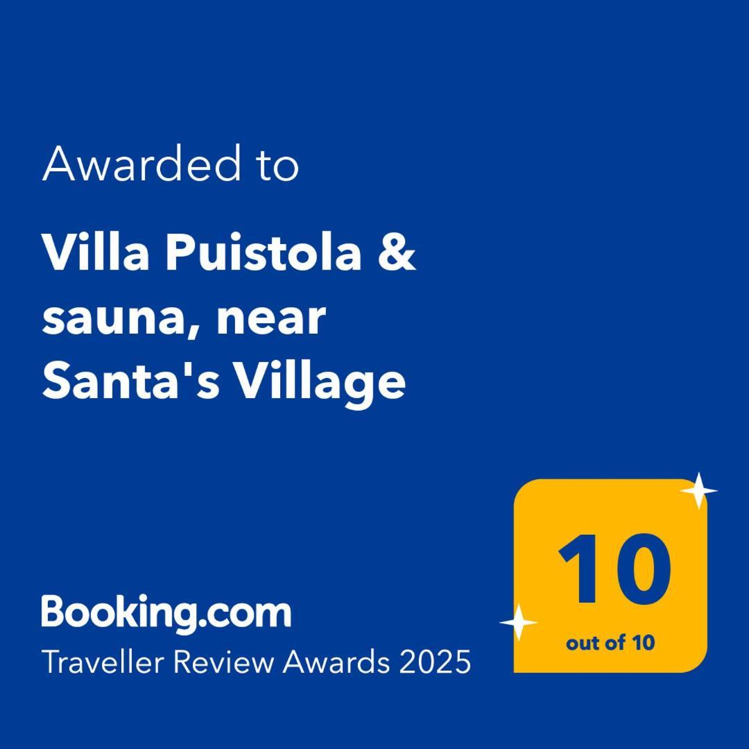 Villa Puistola & Sauna, Near Santa'S Village 罗瓦涅米 外观 照片